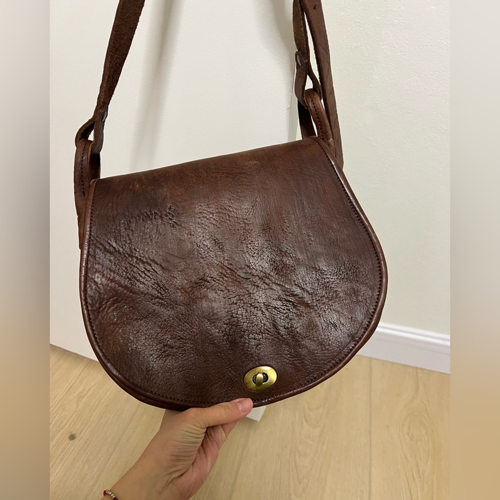 Brand new never worn handmade full (thick) leather saddle bag